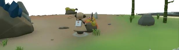 Mining a deposit.